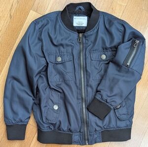 Distortion Kids Navy Bomber Jacket. Size 5/6